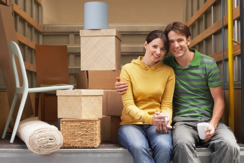 Removalists planning the moving logistics